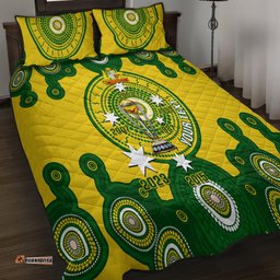 Personalised Australia Cricket Quilt Bed Set World Cup 6th Champions Trophy National Color
