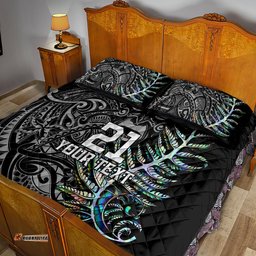 Custom New Zealand Rugby Quilt Bed Set NZ Black Fern Champions History With Papua Shell
