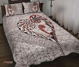 New Zealand Quilt Bed Set, Koru Aroha Maori Quilt And Pillow Cover