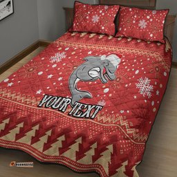 Custom Dolphins Rugby Quilt Bed Set Chirstmas Vibe