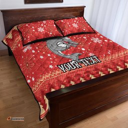 Custom Dolphins Rugby Quilt Bed Set Chirstmas Vibe