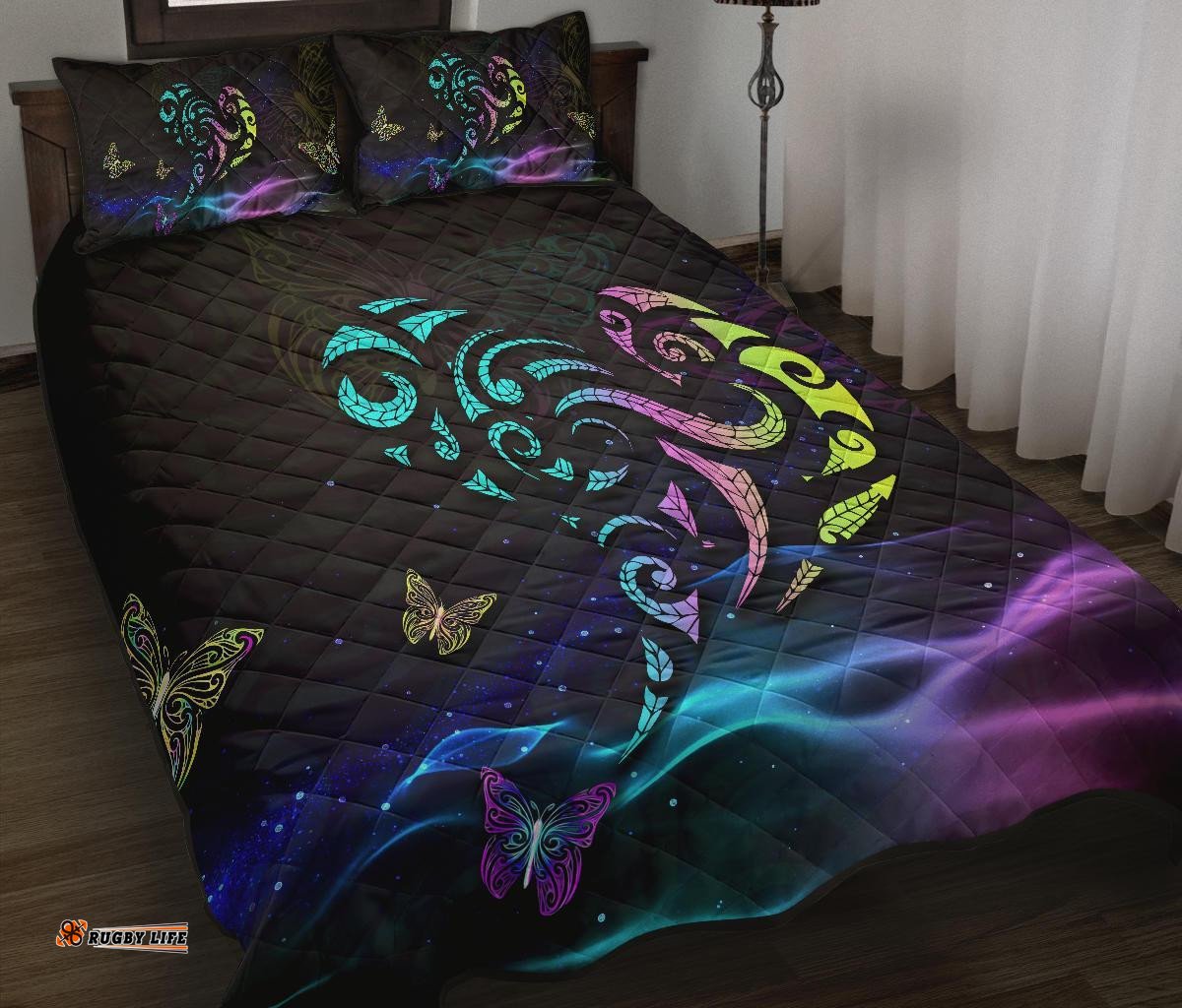 Light Maori New Zealand Quilt Bed Set