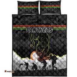 Penrith Panthers ANZAC Quilt Bed Set Simple Style Black