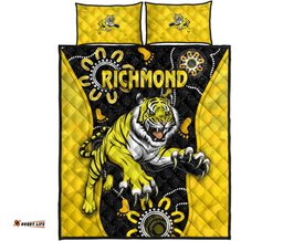 Richmond Football Quilt Bed Set Tigers ANZAC Day Unique Indigenous 03