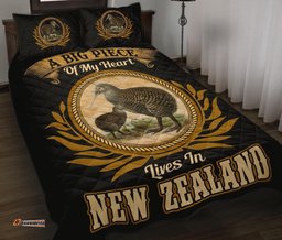 A Big Piece Of My Heart Lives In New Zealand Quilt Bed Set