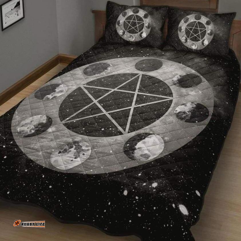 Celtic Moon Phase Quilt Bed Set