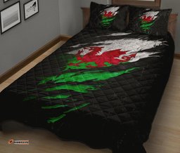 Wales in Me Quilt Bed Set Special Grunge Style