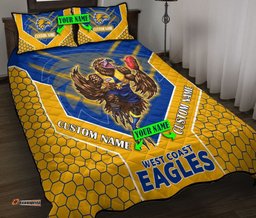 Afl Quilt Bed Set West Coast Eagles Mascot