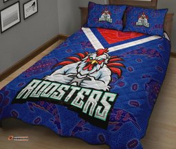 Sydney Roosters Indigenous Quilt Bed Set Prairie Style No.1