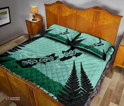 New Zealand Map X Silver Fern Quilt Bed Set