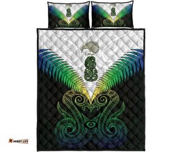 Maori Manaia New Zealand Quilt Bed Set Rasta