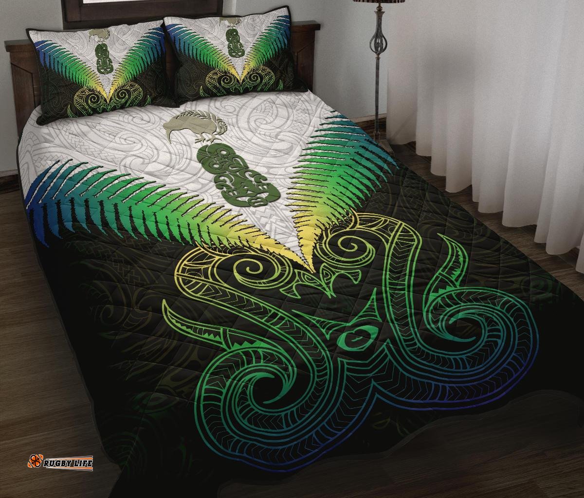 Maori Manaia New Zealand Quilt Bed Set Rasta