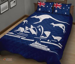 Quilt Cover Set Sydney Opera Bed Set Aus Flag Kangaroo