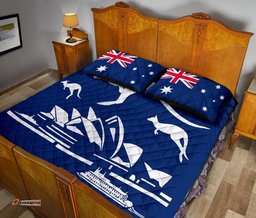 Quilt Cover Set Sydney Opera Bed Set Aus Flag Kangaroo