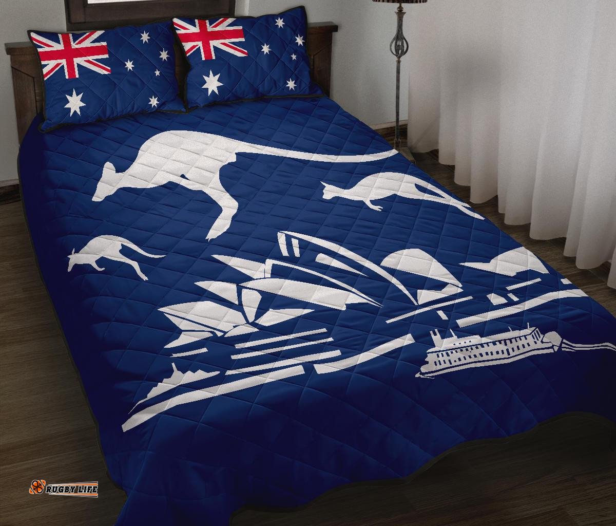 Quilt Cover Set Sydney Opera Bed Set Aus Flag Kangaroo
