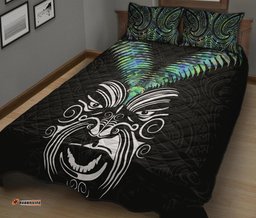 New Zealand Maori Moko Quilt Bed Set Paua Shell