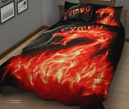 Wales Quilt Bed Set Cymru Flame