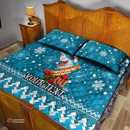 Custom Sharks Rugby Quilt Bed Set Chirstmas Vibe