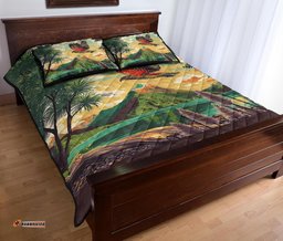 Kea Parrot New Zealand Poster Quilt Bed Set
