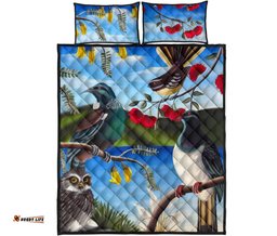 New Zealand Native Birds Quilt Bed Set