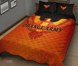 Orange Army Quilt Bed Set Cricket Sporty Style 09