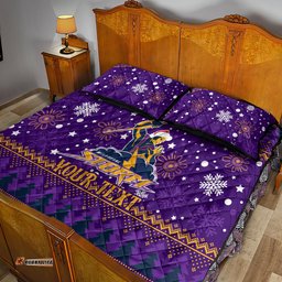 Custom Storm Rugby Quilt Bed Set Chirstmas Vibe