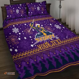 Custom Storm Rugby Quilt Bed Set Chirstmas Vibe