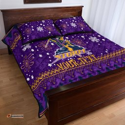 Custom Storm Rugby Quilt Bed Set Chirstmas Vibe