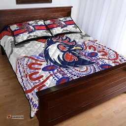 Sydney Roosters ANZAC Quilt Bed Set Indigenous Vibes White