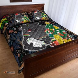 Vibe Hoodie Quilt Bed Set Penrith Panthers Chritsmas Quilt Bed Set
