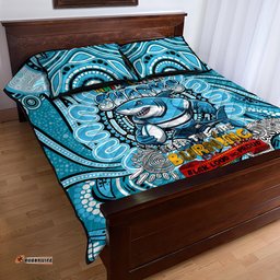 NAIDOC Week 2024 Sharks Quilt Bed Set Mascot Rugby