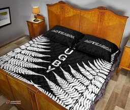 Quilt Bed Set Aotearoa Rugby Silver Fern