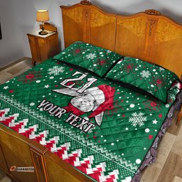 Custom Rabbitohs Rugby Quilt Bed Set Glory Glory The South Christmas Vibe Unique