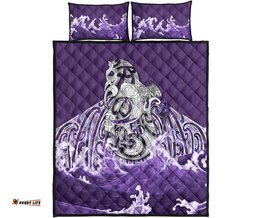 Maori Manaia The Purple Sea Quilt Bed Set