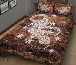 Aboriginal Quilt Cover Sets, Lizard Patterns Dot Painting