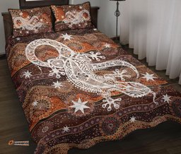 Aboriginal Quilt Cover Sets, Lizard Patterns Dot Painting