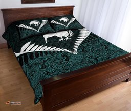 Kiwi Silver Fern Classic Quilt Bed Set Dark State