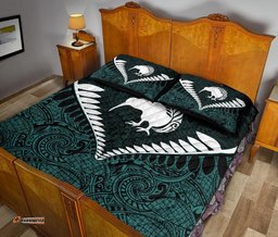 Kiwi Silver Fern Classic Quilt Bed Set Dark State