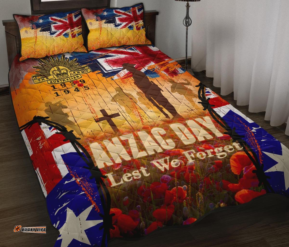 Australia ANZAC Day Quilt Bed Set ANZAC Day Commemoration 1939 1945 06