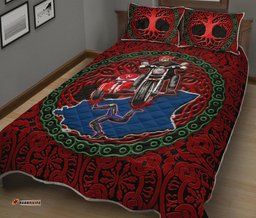 Isle of Man Tourist Trophy races Quilt Bed Set The Celtic spirit of Manx Sidecar Special