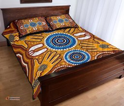 Aboriginal Quilt Bed Set Indegenous Dot Painting Art 08