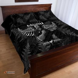 New Zealand Silver Fern Rugby Quilt Bed Set Aotearoa Godfather Proud Gone But Never Forgotten