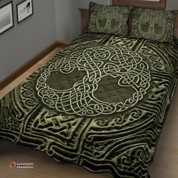 Celtic Quilt Bed Set Celtic Tree Vintage Style Ver02