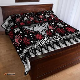 Custom Bombers Football Quilt Bed Set Christmas Vibe 02