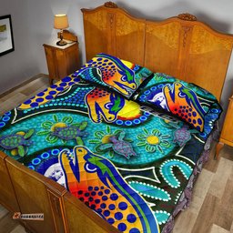 eels rugby quilt bed set indigenous eels with aboriginal and torres strait islander flag