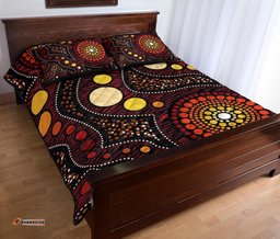 Aboriginal Quilt Bed Set Aboriginal Art Ver01