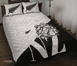 Aotearoa Bulldog Maori Quilt Bed Set White