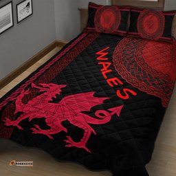 Wales Celtic Quilt Bed Set Cymru and Celtic Pattern