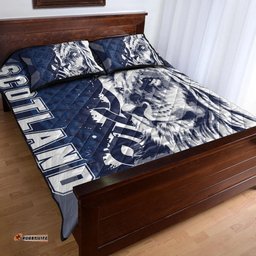 Scotland Celtic Quilt Bed Set Cross Celt Lion