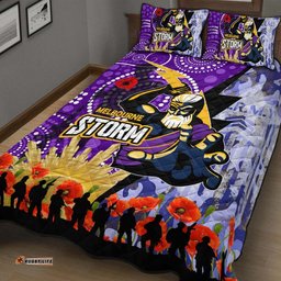 storm rugby anzac aboriginal quilt bed set melbourne storm with remembrance day poppy flower quilt bed set